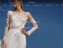 Tablet Screenshot of olympe-mariage.com